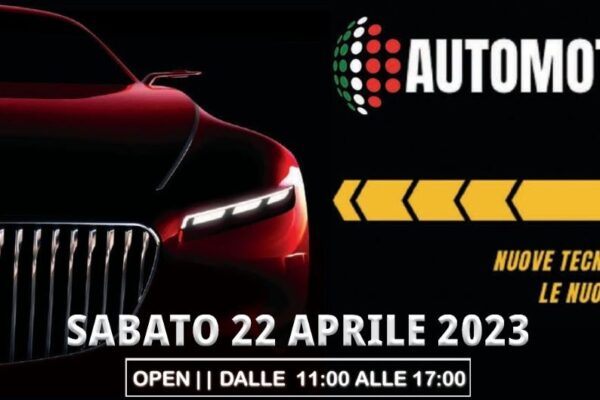 “Automotive Day” Sabato 22 Aprile 2023 vi attende l’open day dedicato alle Nuove Tecnologie per le Nuove Autovetture